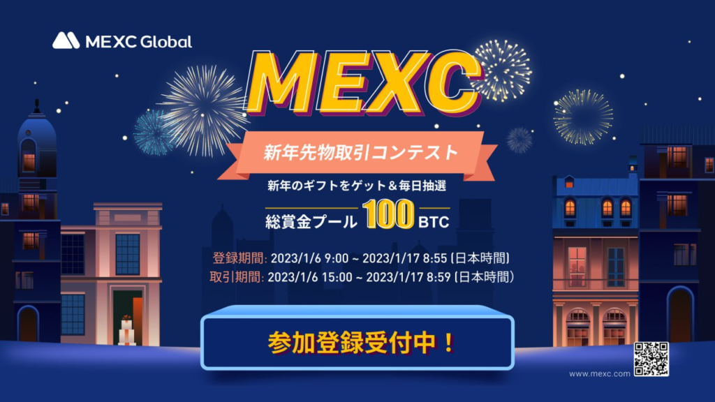 【6〜17日】総額100BTC！MEXC新年先物取引コンテスト
