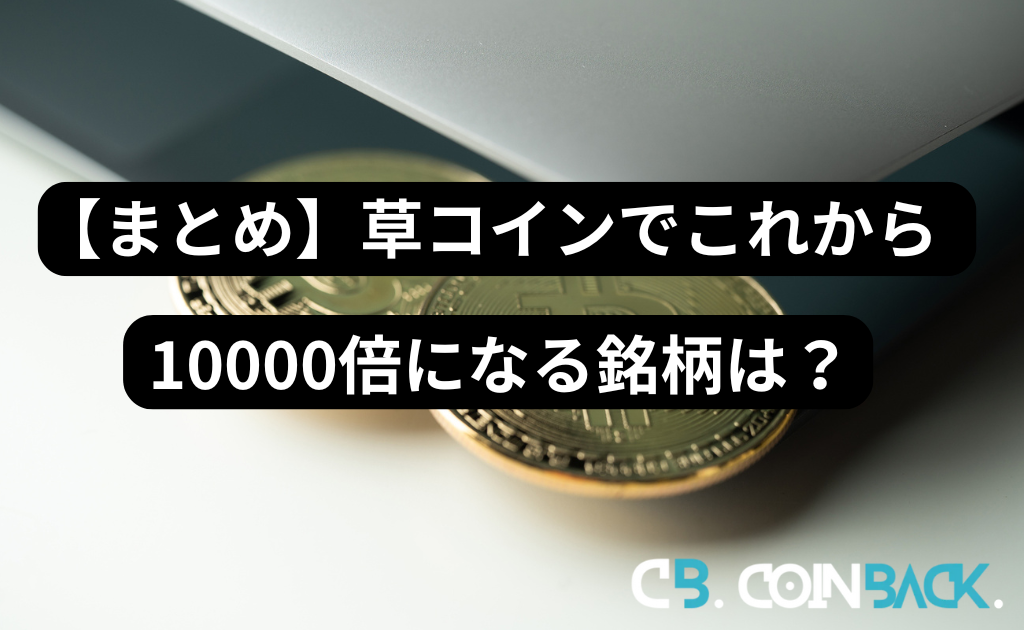 【まとめ】草コインでこれから10000倍になる銘柄は？